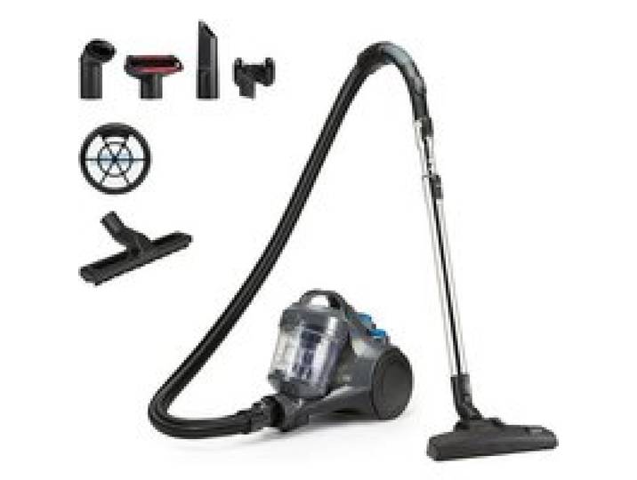 Aspirateur Traineau sans Sac 1.3L Compact Ultra-Léger avec Brosse Triple Action Filtro HEPA 850W pour Tapis et Sols Durs Gris