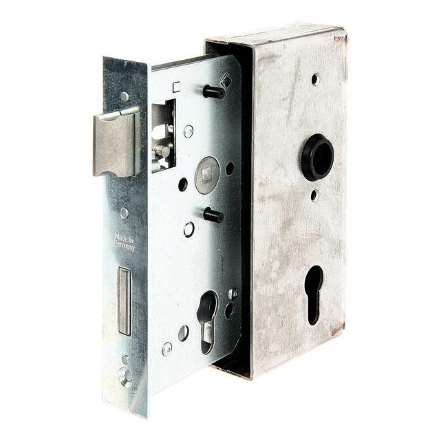 GAH Schlosskasten DIN links / rechts Mass A185xB90xC55xE40 mm Dornmass 55 mm (Einsteckschloss) (413422)