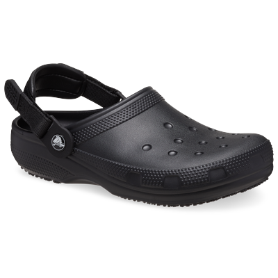 Berufsschuh CROCS "Classic Work Clog" Gr. 38, schwarz, 38, Croslite™, Schuhe, Clog, Sommerschuh, Gartenschuh mit schwenkbarem Fersenriemen