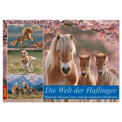 Die Welt der Haflinger (Wandkalender 2027 DIN A2 quer), CALVENDO Monatskalender