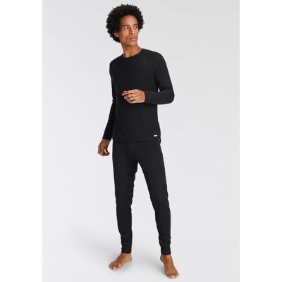 Thermounterwäsche-Set CMP "Skiwäsche-Set", Herren, Gr. M (48), schwarz, Obermaterial: 100% Polyester, Bekleidungssets, für sportliche Aktivitäten im Bereich Alpinski oder Snowboard