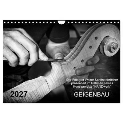 Geigenbau (Wandkalender 2027 DIN A4 quer), CALVENDO Monatskalender