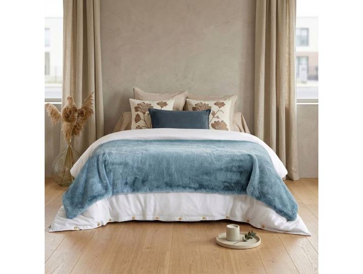 Bout de lit polyester uni 90x220 cm