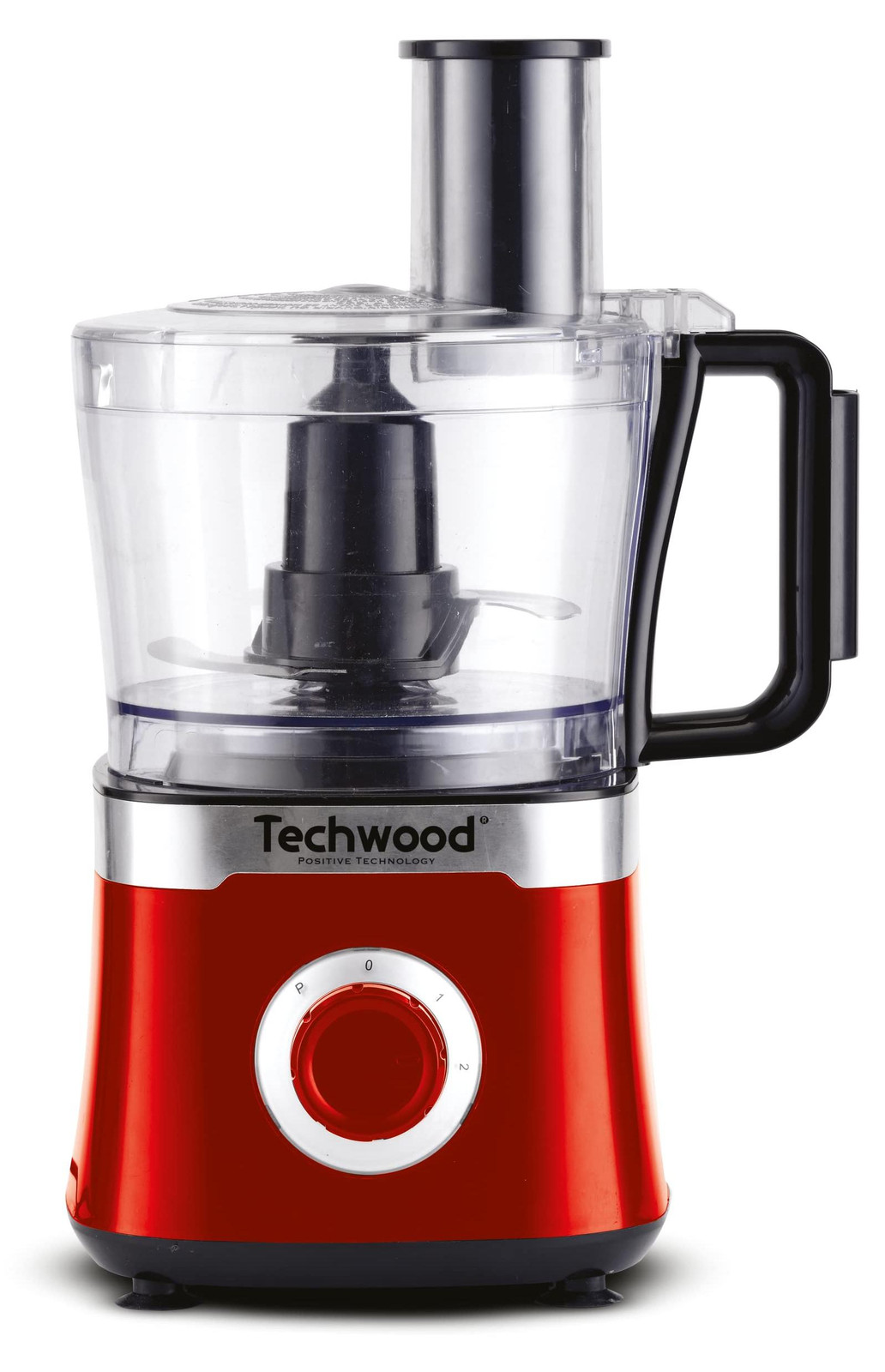 Techwood Keukenmachine TRO-6855, 800 W, 1,5 liter, 2 snelheden en pulseerfunctie, Rood
