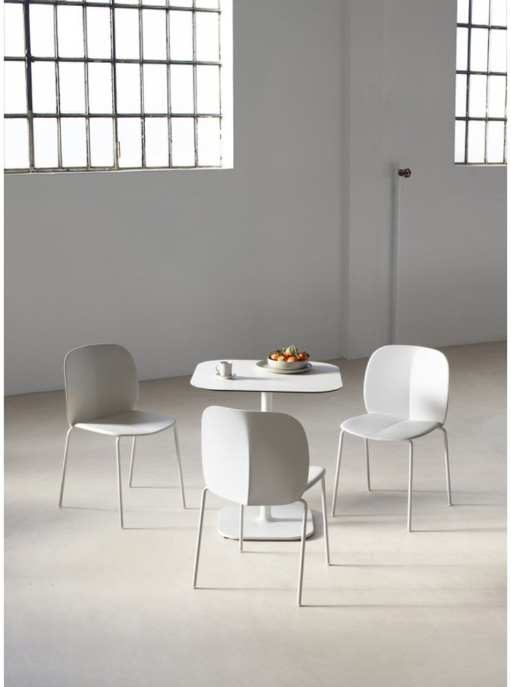 Scab Design Chaise design en plastique blanc Blanc 52x80x50cm