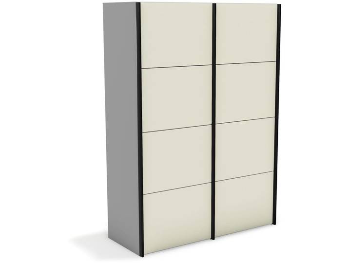 Kleiderschrank Window lichtgrau Holzwerkstoff B 148 cm - Möbel Konfigurator: Traummöbel individuell zusammenstellen