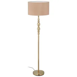 Relaxdays Stehlampe Wohnzimmer beige Beige,Gold