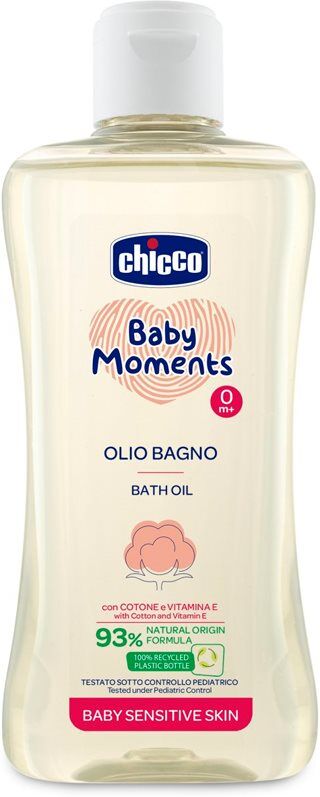 Chicco Baby Moments Sensitive huile de bain 200 ml