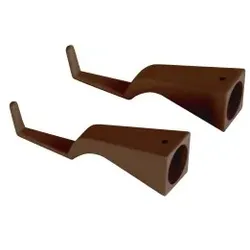 Horizontale Wandhalterung Pencil Zafferano - Verwandelt Pencil in eine Corten-Wandleuchte für den Innen- und Außenbereich