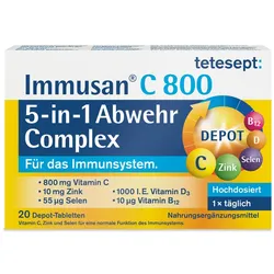 Tetesept Immusan C 800 5in1 Abwehr Compl 20 St