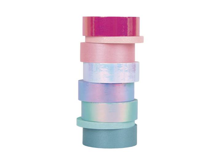 Rayher Washi Tape Shiny Mix 8 Stück