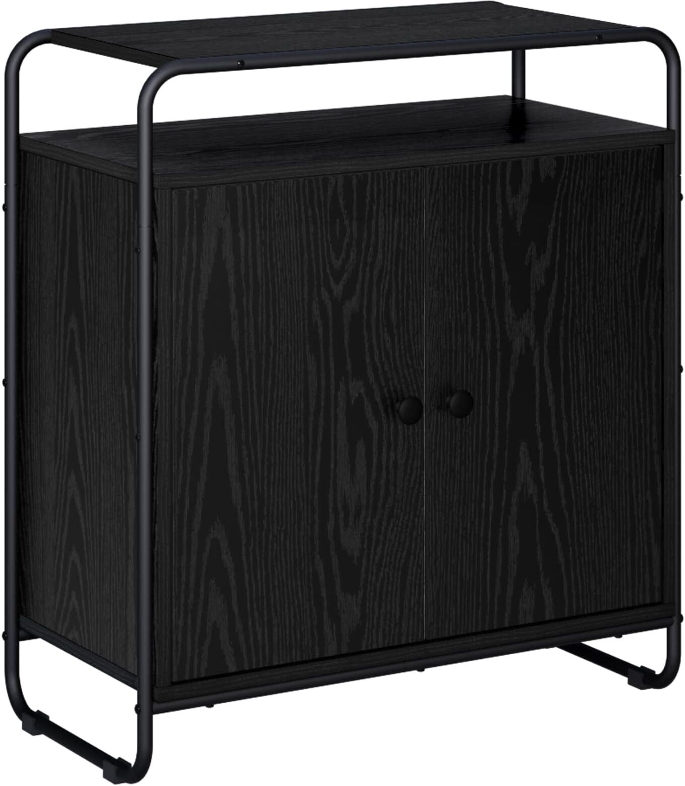 vidaXL Buffet Chêne noir 68 x 35 x 75 cm Bois d'ingénierie