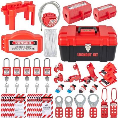 Electrical Safety Loto Kit Padlocks, Lockouts, Tags, Hasps For Risk Removal In Industrial And Electrical Machinery Electrical Safety Loto Kit Padlocks, Lockouts, Tags, Hasps For Risk Removal In Industrial And Electrical Machinery