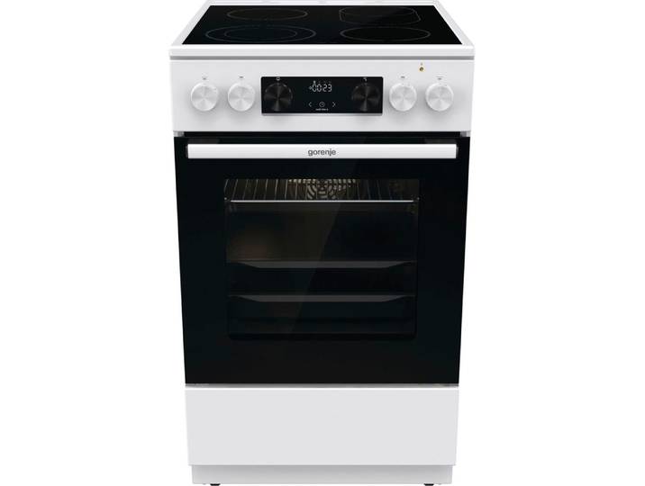 GORENJE Elektro-Standherd GECS5C70WA , Energieeffizienz: A, weiß, Herdsets, Knusprig genießen – ganz ohne Extra-Kalorien - dank AirFry-Funktion, Elektro-Standherd
