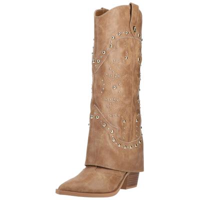Bikerboots STEVE MADDEN "STEVE MADDEN Stiefel Leder/Textil", Damen, Gr. 38, Textil, beige (tan), Leder, Textil, Schuhe Bikerboots