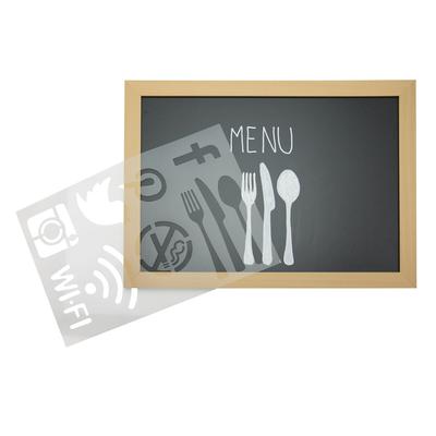 Securit® Set mit 6 Schablonen für Kreidemarker