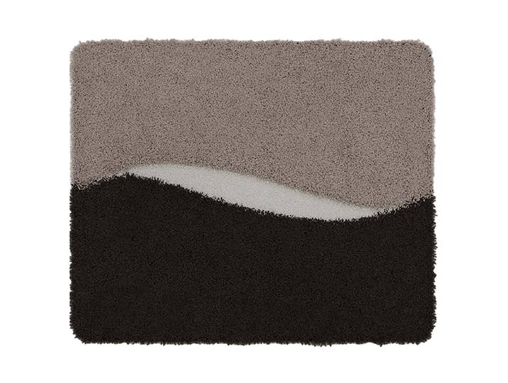 Tapis de bain Gelo 50 x 60cm Marron/Taupe/Noir