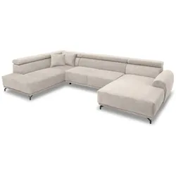 filippo Wohnlandschaft Otylia Stoff Beige Creme