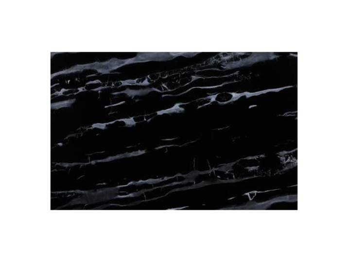Glasplatte als Tischplatte in 115x65cm Facettenschliff, Schutzplatte mit 6mm ESG Sicherheitsglas (Marmoroptik Schwarz)