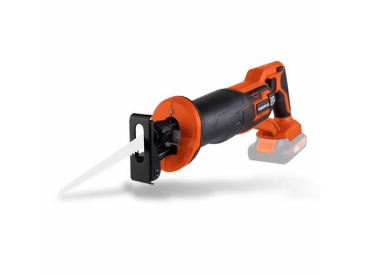 Dual Power Scie Sabre sans Fil de 20 V POWDP25100 - Scie à Guichet à Batterie 2800 min-1 - sans Batterie ni Chargeur