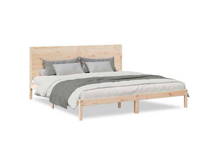 Maison Exclusive - Cadre de lit extra long sans matelas 200x220 cm bois massif