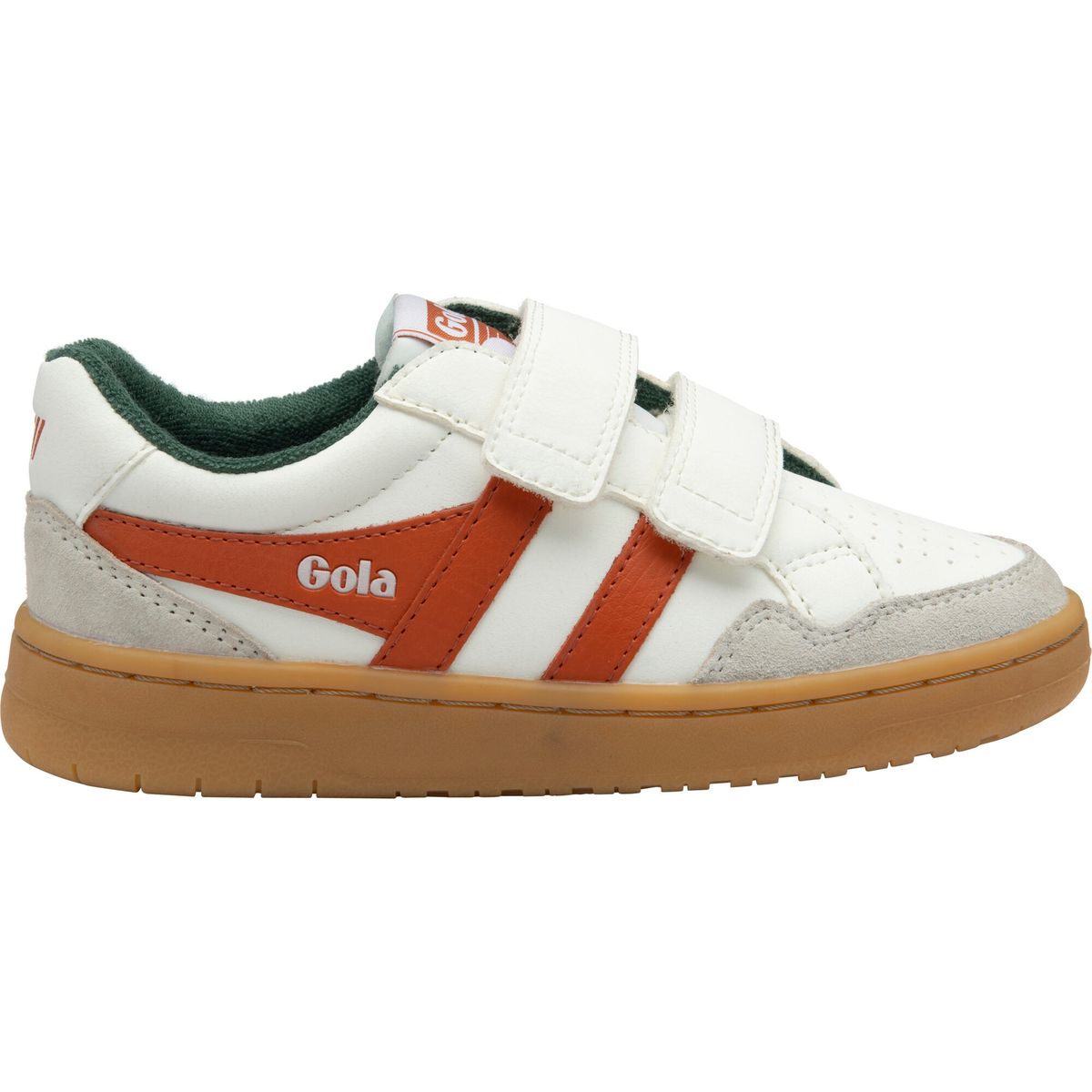 Gola Eagle Strap Sneaker Kids white/moody orange/evergreen (AU) 2 CKA530-AU-2-whitemoodyorangeevergreen