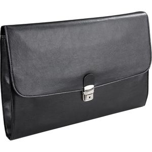 Alassio Aktentasche Udine 41014 schwarz, abschließbarer Schnappverschluss, Kunstleder