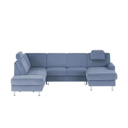 meinSofa Wohnlandschaft Mit verschiedenen Funktionen verfügbar Jana , blau , Maße (cm): B: 309 H: 87 T: 235.0