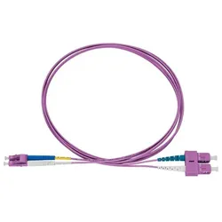 Rutenbeck Patchkabel LC-D/SC-D OM4 vio 2m
