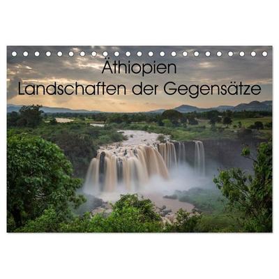 Äthiopien Landschaften der Gegensätze (Tischkalender 2027 DIN A5 quer), CALVENDO Monatskalender