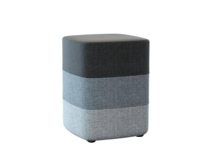 DANNMPX Sitzhocker Wohnzimmer Moderner, Einfacher Fußhocker, Baumwollleinen, Regenbogen, Abnehmbarer, Waschbarer Bezug Zusätzliche Sitzplätze(Gray,28x35cm)