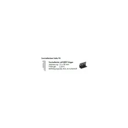 KWG L-2430 Brauneiche Designervinyl-Steckfußleiste
