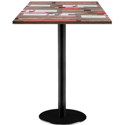RestooTab - Stehtisch Rome 60x60cm Dekor Redden Wood