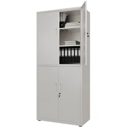 Aktenschrank aus Metall - Weiß
