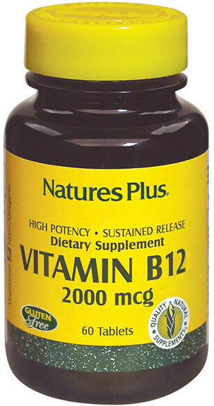 NaturesPlus Vitamina B12 2000 mcg 60 Comprimidos