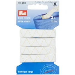 Prym Gold-Zack Gummiband "Breit-Elastic", Breite: 12 mm, Länge: 2 m