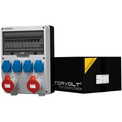 Baustromverteiler TD-S/FI Elektroverteiler 2x32A 4x230V Mennekes französisches System Doktorvolt DV-9344-F