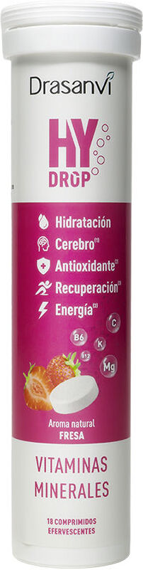 Drasanvi Hydrop Electrolitos comprimidos efervescentes #Fresa 18 u