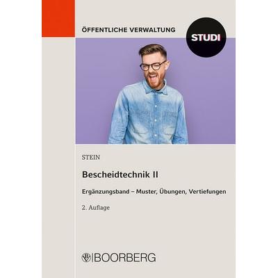 Bescheidtechnik II, Taschenbuch von Reiner Stein, Richard Boorberg Verlag, 978-3-415-07815-4