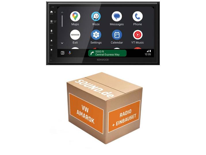 JUST SOUND best choice for caraudio Autoradio Einbauset Kenwood Kenwood DMX6523DABS VW Amarok Autoradio (Freisprecheinrichtung)