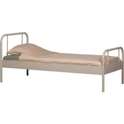 Metallbett Mata Sandfarben ca. 90x200 cm