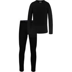 Normani, Funktionsshirt, Kinder Merino Thermo Unterwäsche (86, 92), Schwarz