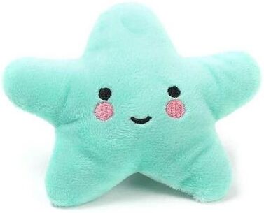 Inspired Finds StarBounce Plush Squeaky Pentagram Pet Toy light Blue