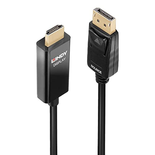Lindy DP naar HDMI adapterkabel met HDR, 5 meter