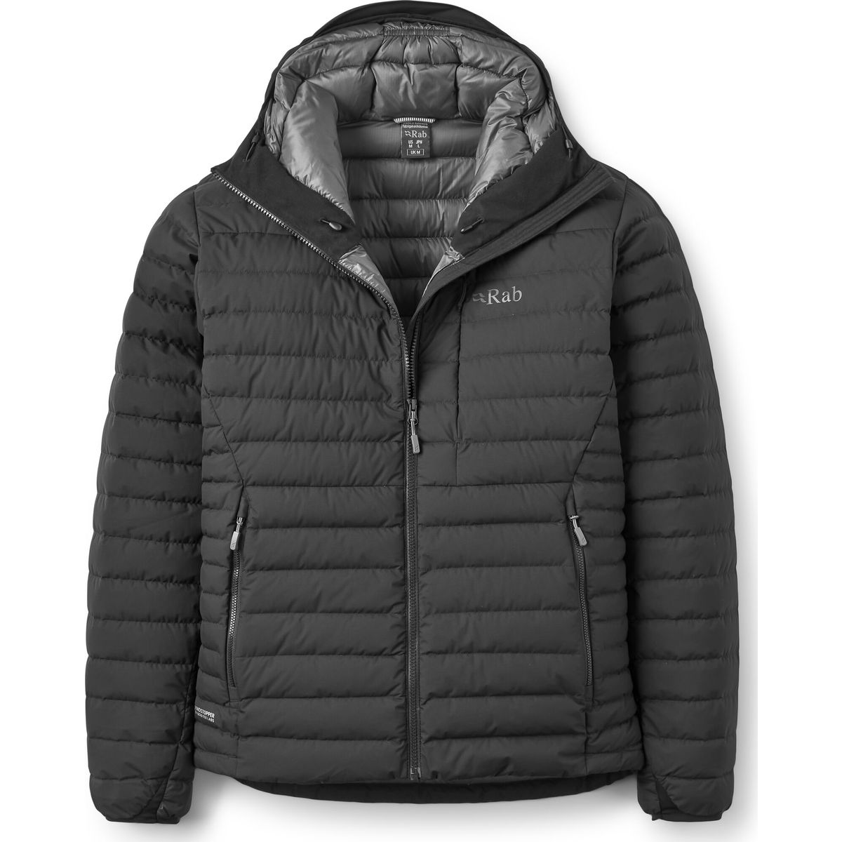 Rab Microlight Windstopper Hoody black (BLK) XL QDB-73-BLK-XLG