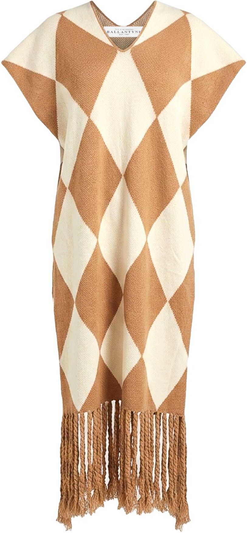 Ballantyne Poncho Mujer Camel ONESIZE Mujer