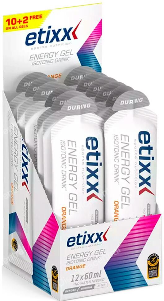Etixx etixx isotonic energy gel sabor naranja 12ud.
