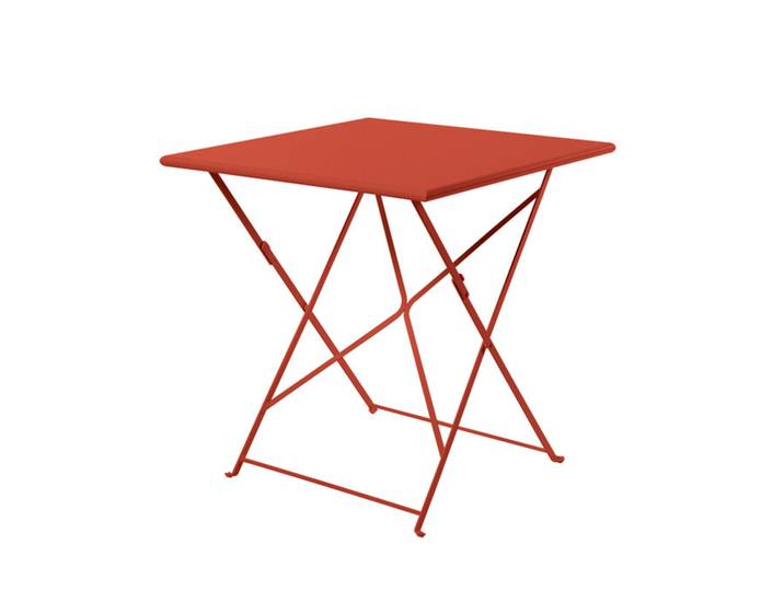 Klapp-Tisch Flower Ethimo rot, Designer Ethimo Design Studio, 80x75x80 cm