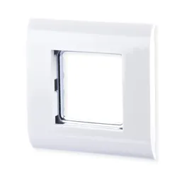 METZ CONNECT Rahmen 80x80 mm für 45x45 mm weiß