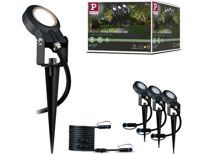 Paulmann Plug & Shine LED Gartenstrahler Sting Erweiterungsset